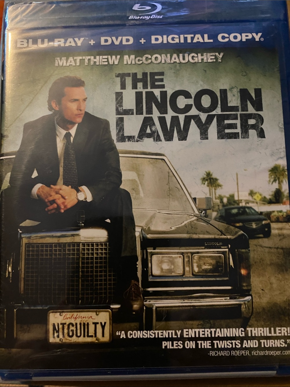 The Lincoln Lawyer Blu-ray + DVD + Digital Copy — Matthew McConaughey